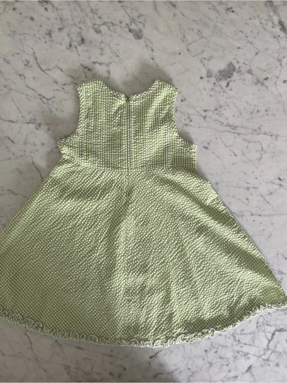 Vintage 00s Toddler Girls Seersucker Dress (4T)